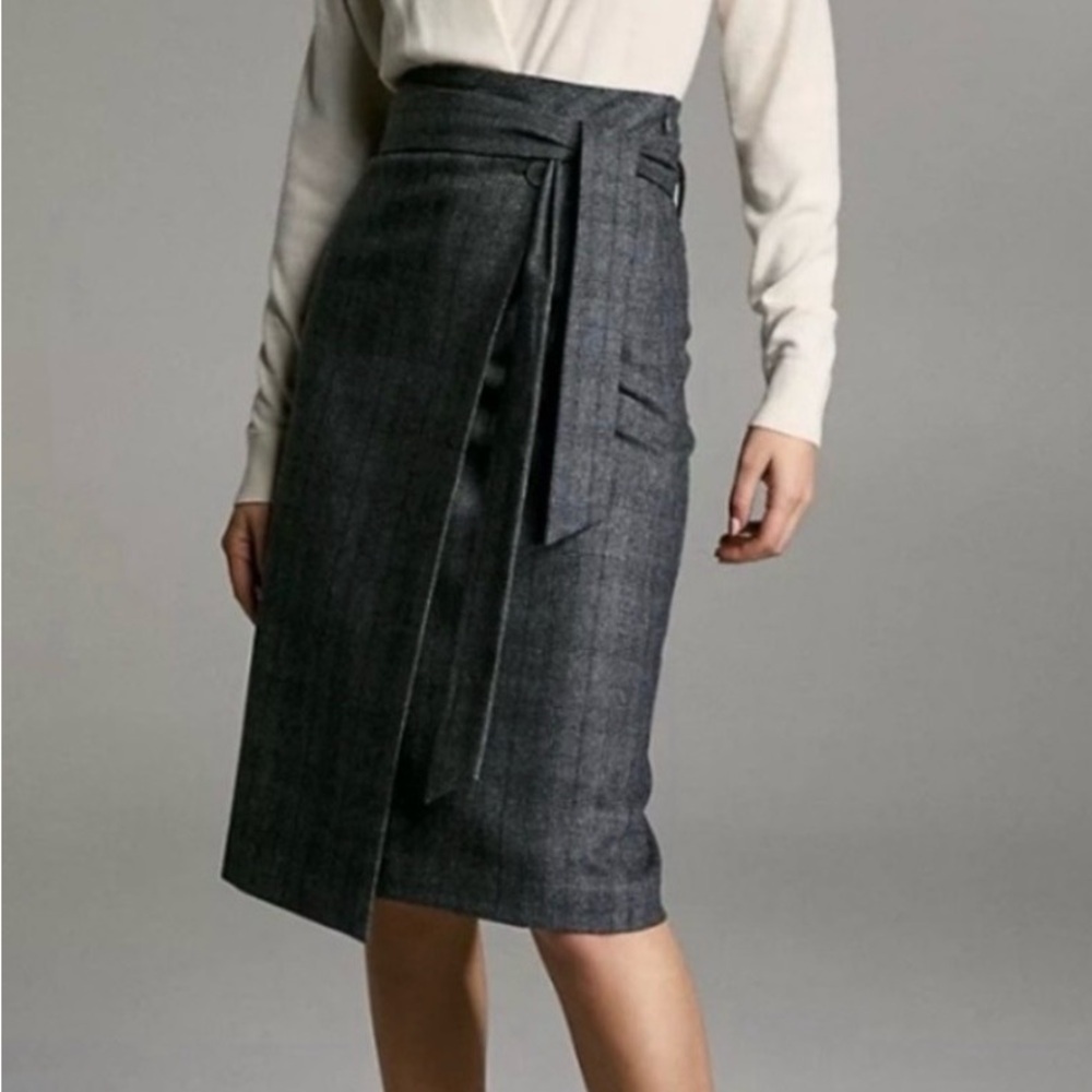 Babaton Gray Pencil Skirt